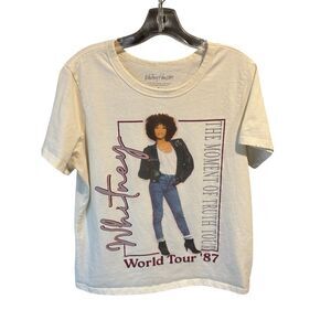 Whitney Houston Moment of Truth Tour ‘87 Short Sleeve Shirt Women's Large